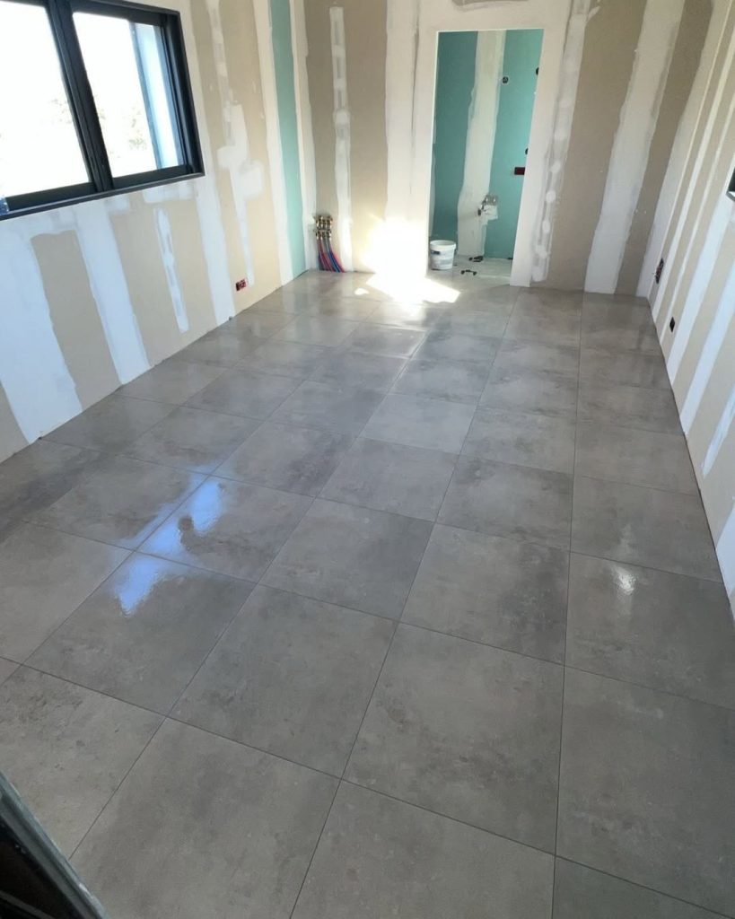 Pose de carrelage terrasse intérieur